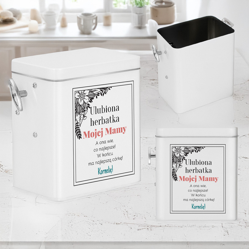 Prezent dla mamy / Pozytywka w białym pudełku / personalizowany nadruk / Prezent na Dzień Mamy